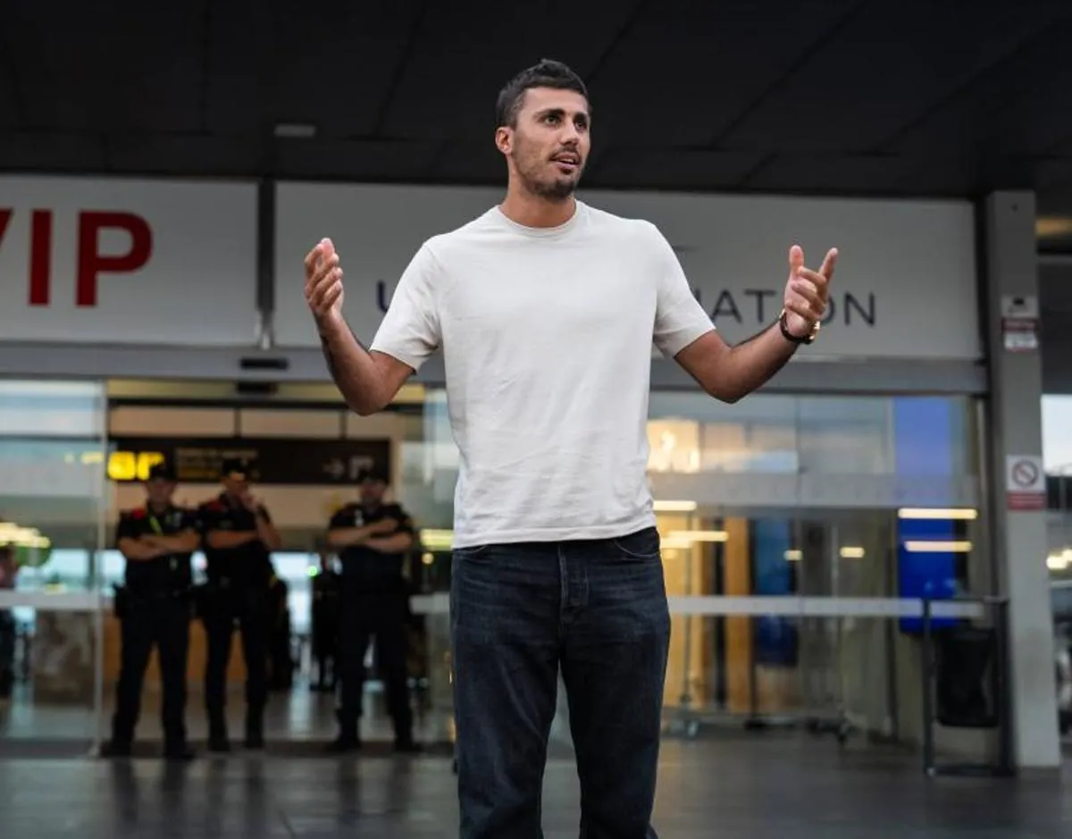 Rodri, a su llegada a Barcelona: "Jugar en el Barça es un sueño"